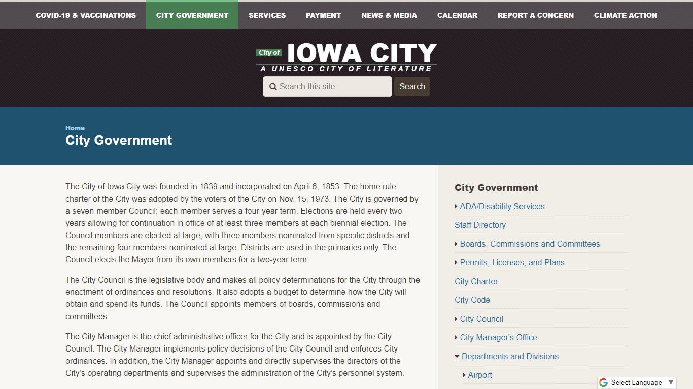 City Government | City of Iowa City - icgov.org